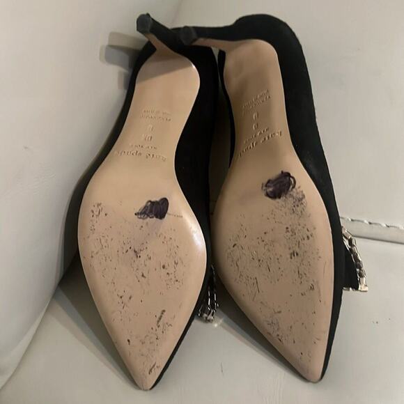 KATE SPADE NEWYORK LISSIE BLACK SUEDE RHINESTONE SHOES‎ SIZE 6 1/2,6 - Picture 3 of 7